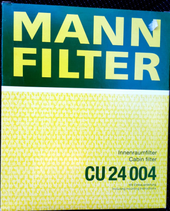 CU 24004 MANN, Салонный фильтр