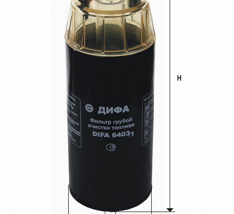 DIFA 6403/1 (с колбой в сборе), Фильтр грубой очистки топлива